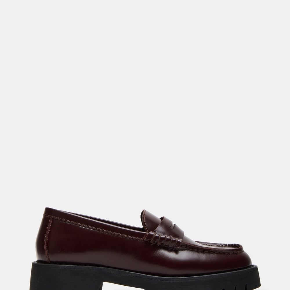 Steve Madden Langsten Burgundy Loafers - Picture 4 of 4